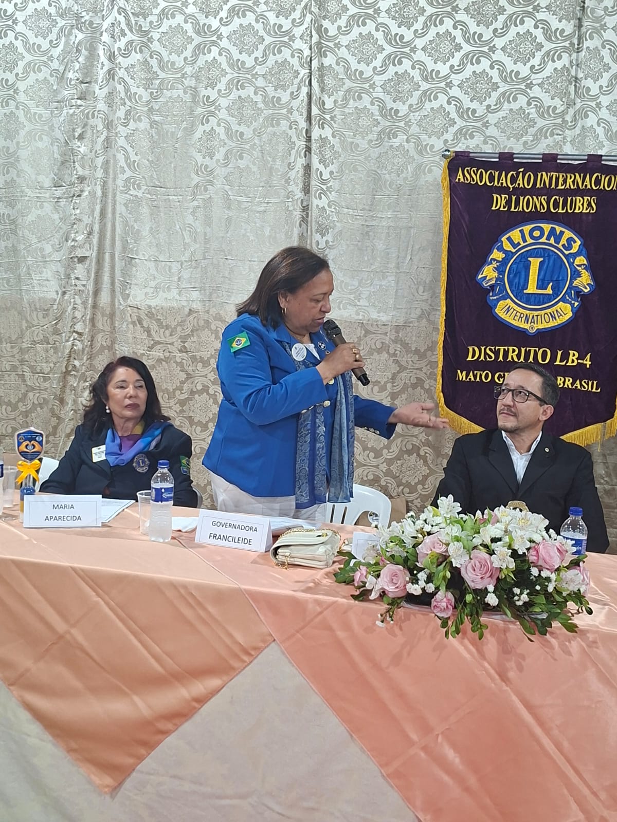 Governadora visitou Lions Clube Nova Xavantina