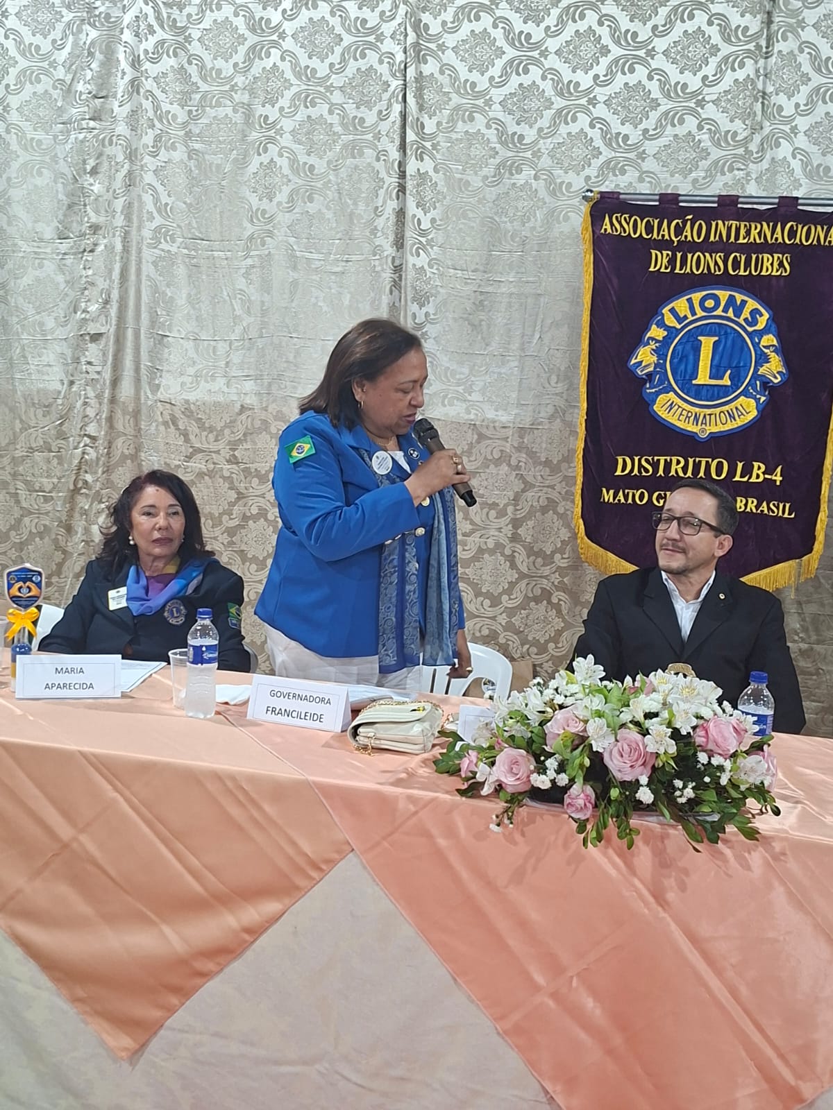 Governadora visitou Lions Clube Nova Xavantina