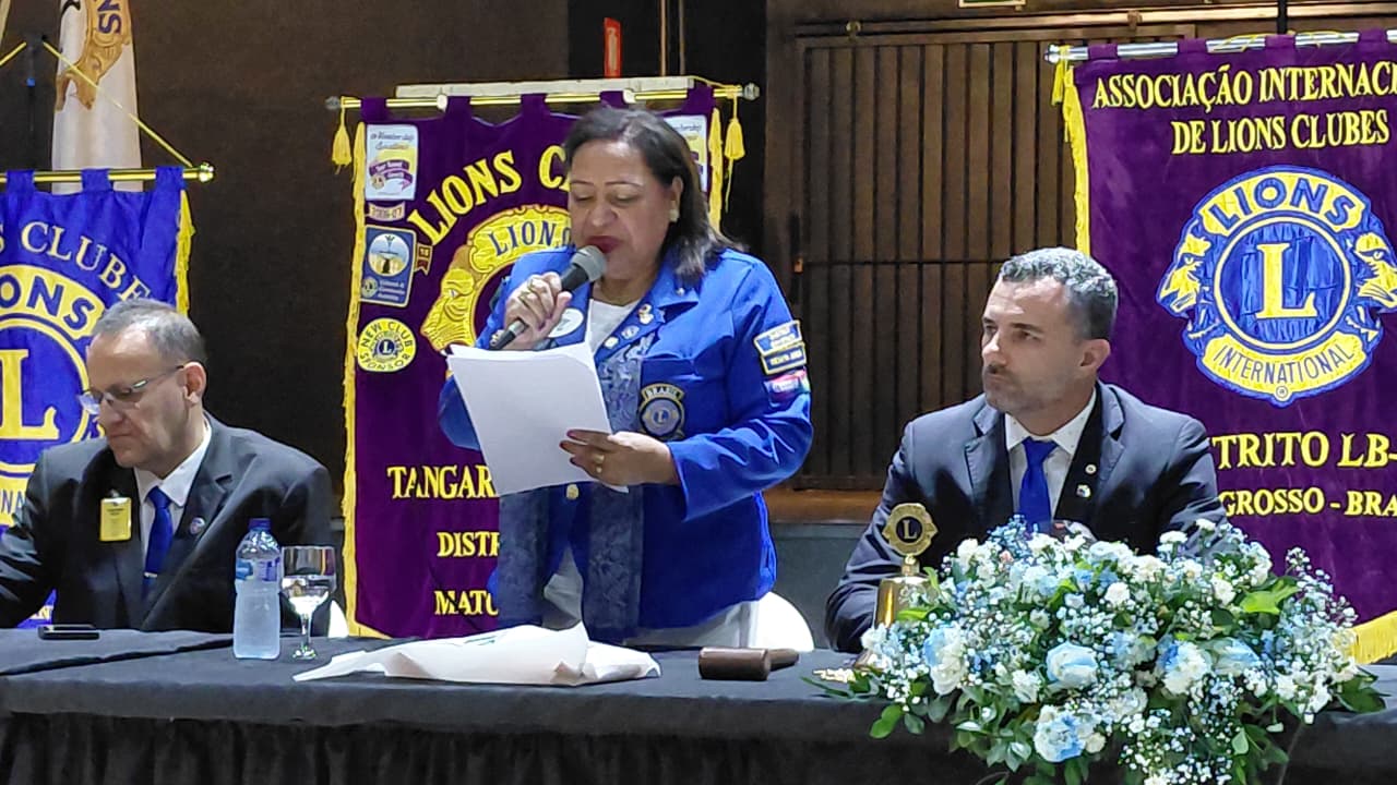Governadora do Lions visita clubes de Tangará da Serra e região