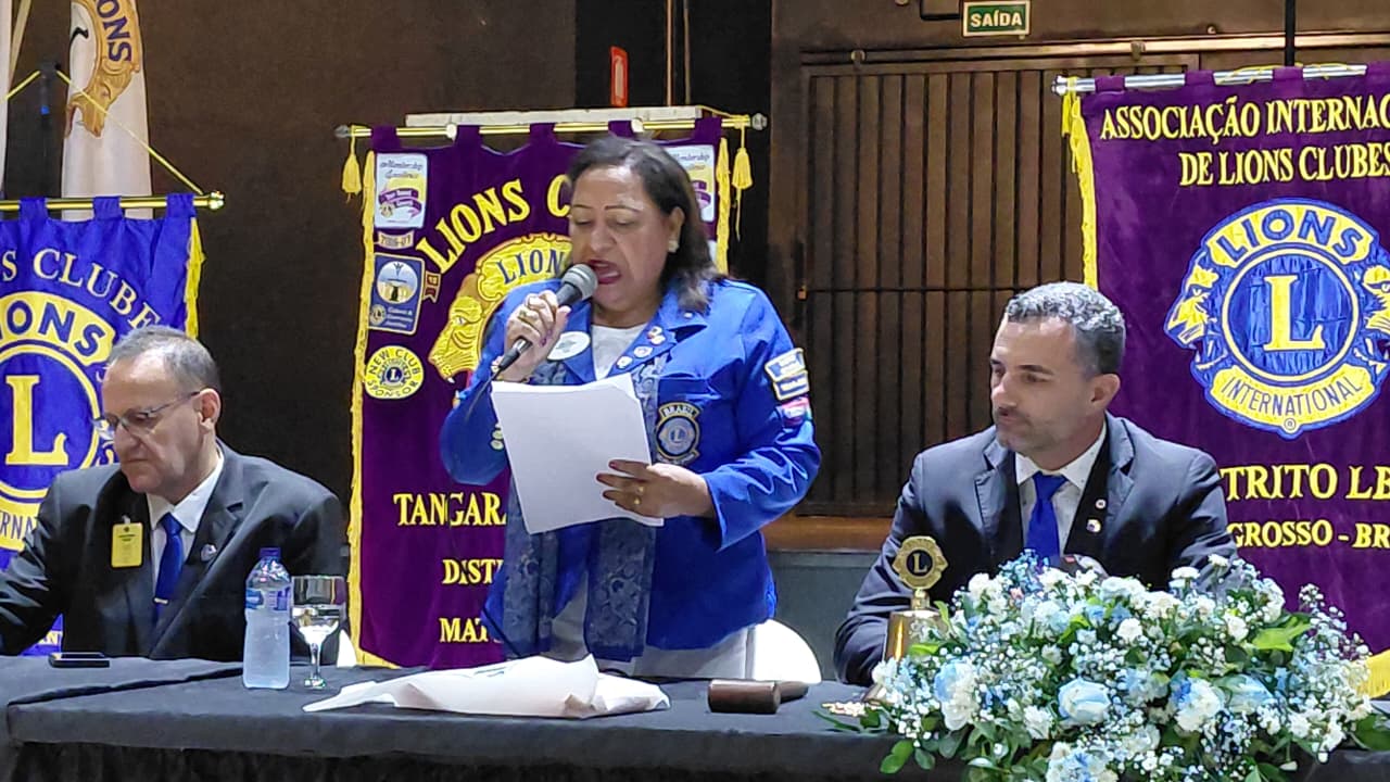 Governadora do Lions visita clubes de Tangará da Serra e região