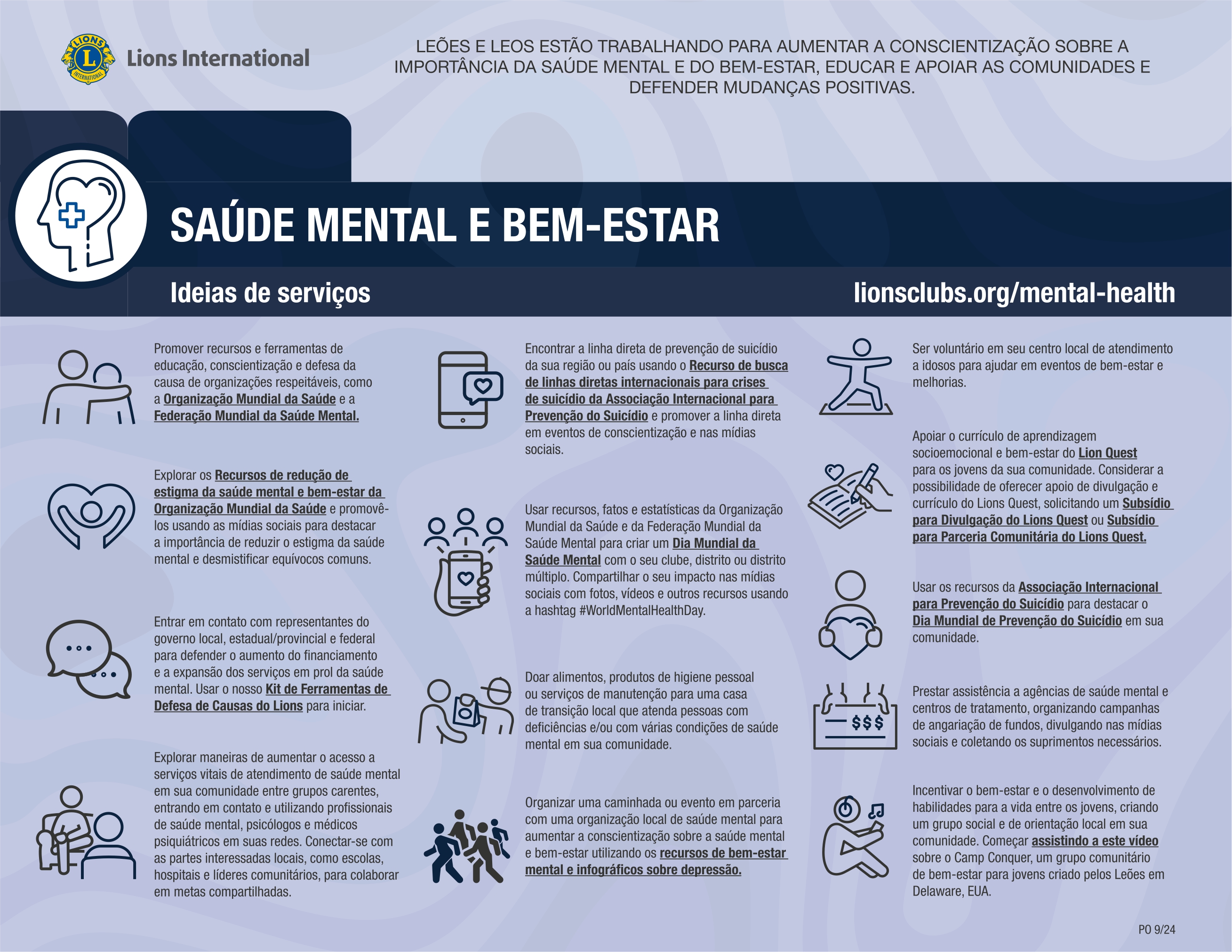 Saúde Mental e Bem-Estar: Conscientizar, Acolher e Servir com o Lions