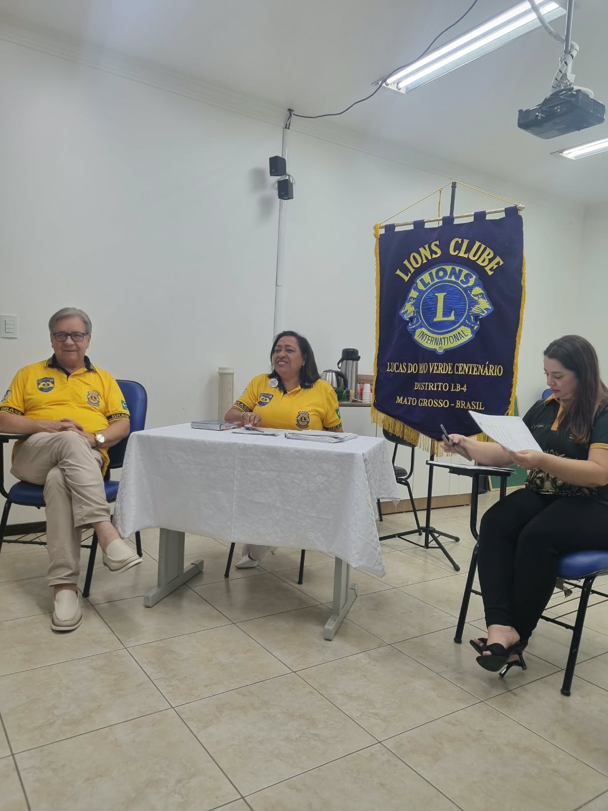 Governadora do Lions visitou o Lions Clube de Lucas do Rio Verde